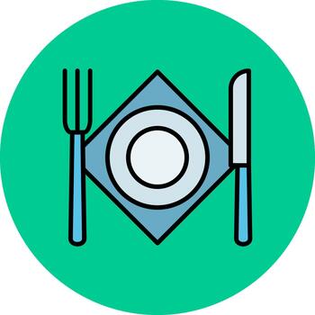 Cutlery Minimal Curve Block vector