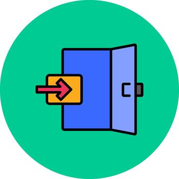emergencia salida suave monitor unidad vector