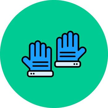 Gloves Creative Block Fragment vector