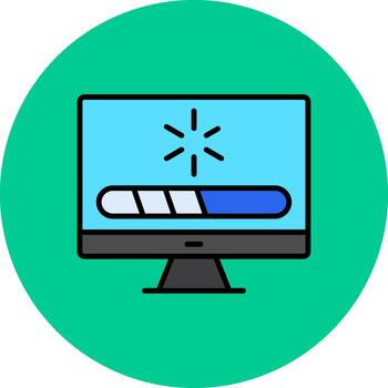 Loading Abstract Motion Badge vector