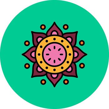 Mandala Thin Line Pattern vector