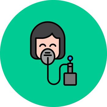 Oxygen Mask Polished Render Shape vector