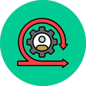 melé crujiente Arte característica vector