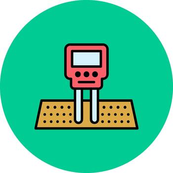 suelo humedad sensor suave sombra elemento vector