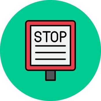 detener suave sombra elemento vector