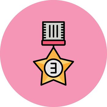 3rd Prize Neon Display Fragment vector