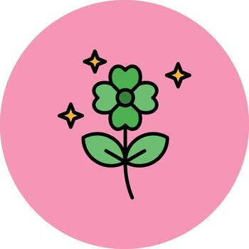 Clover Leaf Clear Shape Fragment vector