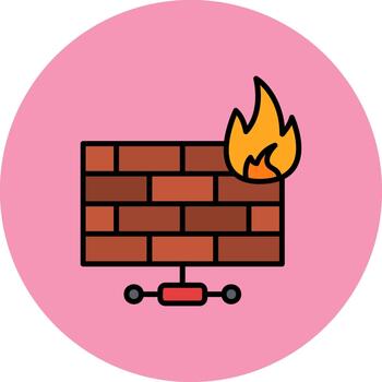 Firewall Advanced Shape Texture vector