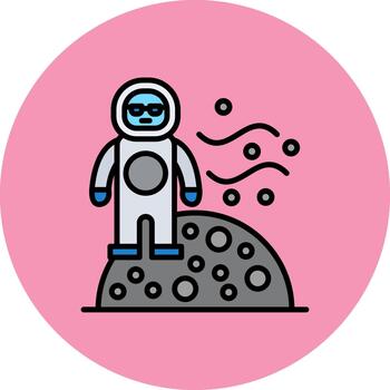 Moon Landing Light Grid Fragment vector