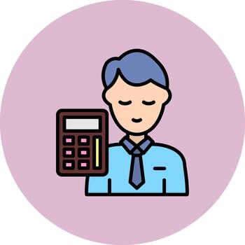 Accountant Abstract Pattern Block vector