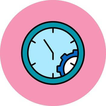 Time Management Abstract Pattern Block vector