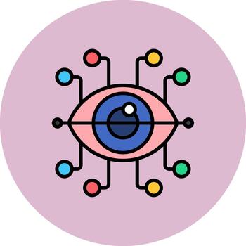 Iris Recognition Urban Tone Module vector