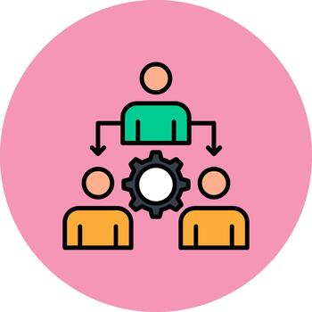 Organization Structure Fresh Layer Symbol vector