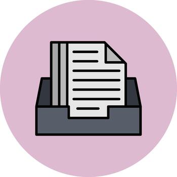 Inbox Smooth Render Fragment vector