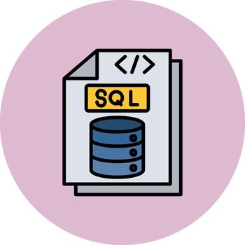 Sql Clean Stroke Fragment vector