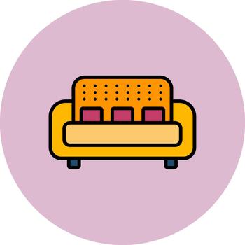 sofá avanzado forma textura vector