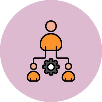 Third Party Thin Line Pattern vector