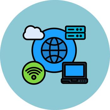 redes degradado movimiento unidad vector