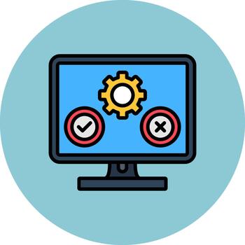 Software Testing High-Tech Shape Pattern vector