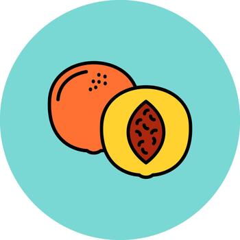 Peach Frosted Pixel Unit vector