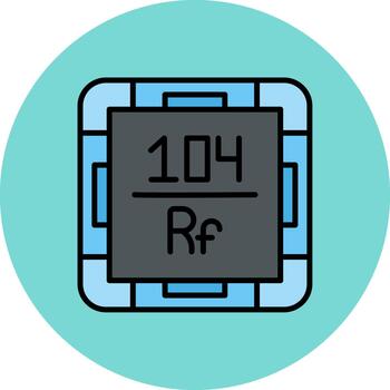 Rutherfordium Dynamic Color Fragment vector