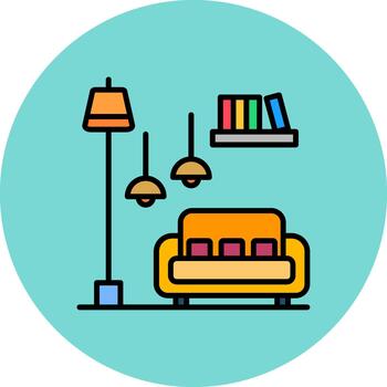 Sofa Smooth Pixel Form vector