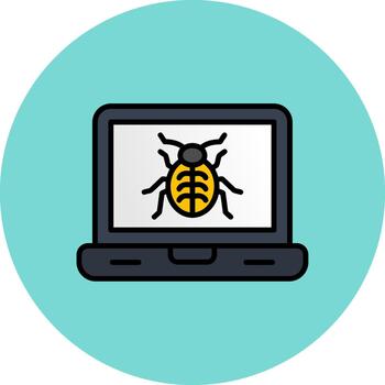 Bug Digital Tone Block vector