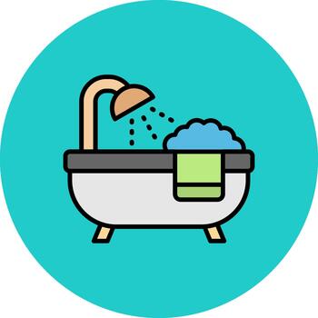 Bath Abstract Pattern Block vector