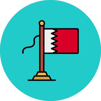 bahrein bandera limpiar modelo elemento vector