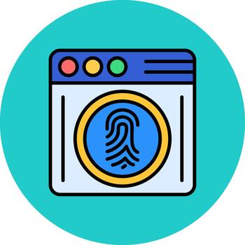 Biometrics Creative Block Fragment vector