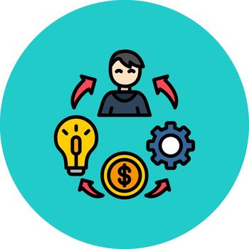 negocio modelo avanzado marco elemento vector