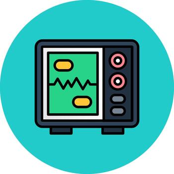 Heart Monitoring High-Tech Shape Pattern vector