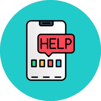 Help Subtle Stroke Patch vector