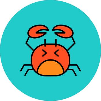 Hermit Crab Clear Layer Form vector