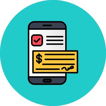 Paycheck Subtle Stroke Patch vector