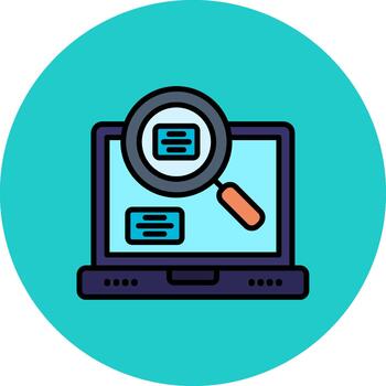 Virtual Lab Creative Block Fragment vector