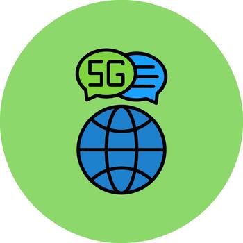 Commuication Thin Line Pattern vector