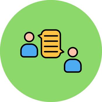 conversacion avanzado marco elemento vector