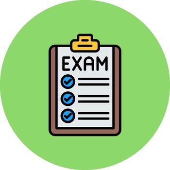 Exam Polished Pixel Module vector