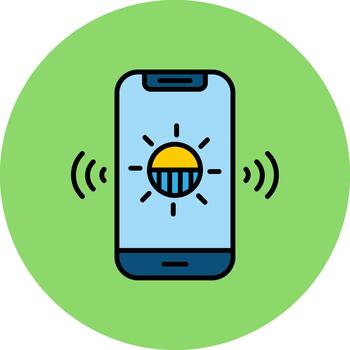 Light Sensor Crisp Art Feature vector