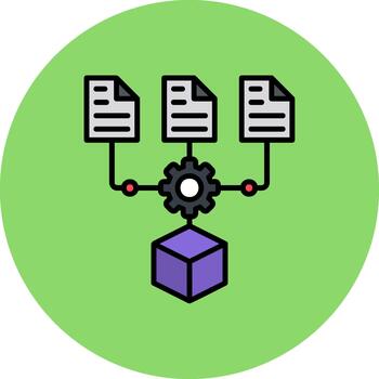 Predictive Modeling Thin Line Pattern vector