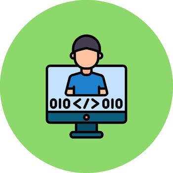 Programmer Crisp Art Feature vector