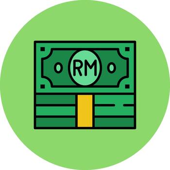 Ringgit Crisp Art Feature vector