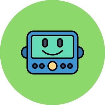 Robot High-Tech Shape Pattern vector
