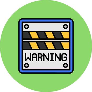 Warning Creative Block Fragment vector