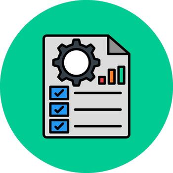Project Management Sharp Tone Unit vector