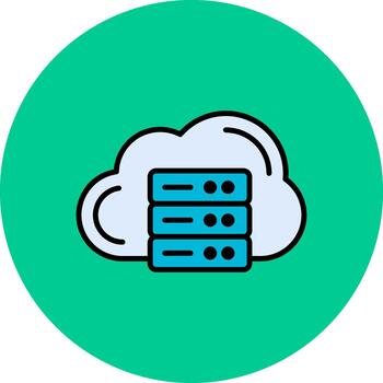 Cloud Database Style Module vector