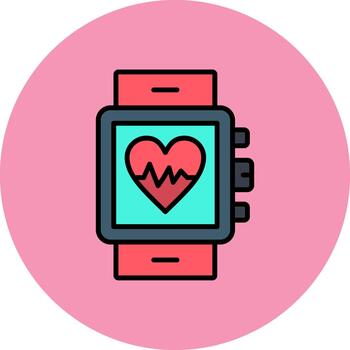 Heart Rate Dynamic Stroke Element vector