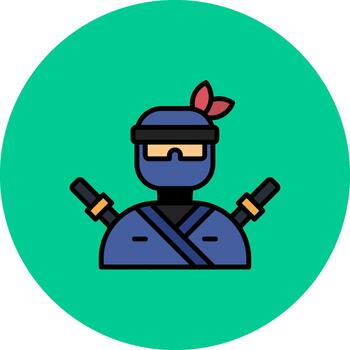 Ninja Abstract Pattern Block vector