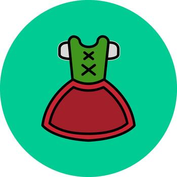 Dirndl Advanced Shape Texture vector